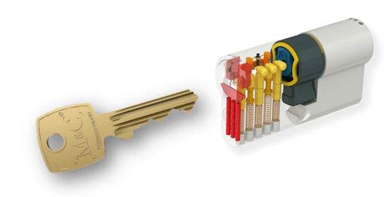 Cilinder met sleutel